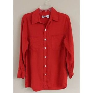 Chico's Red Button Down Shirt